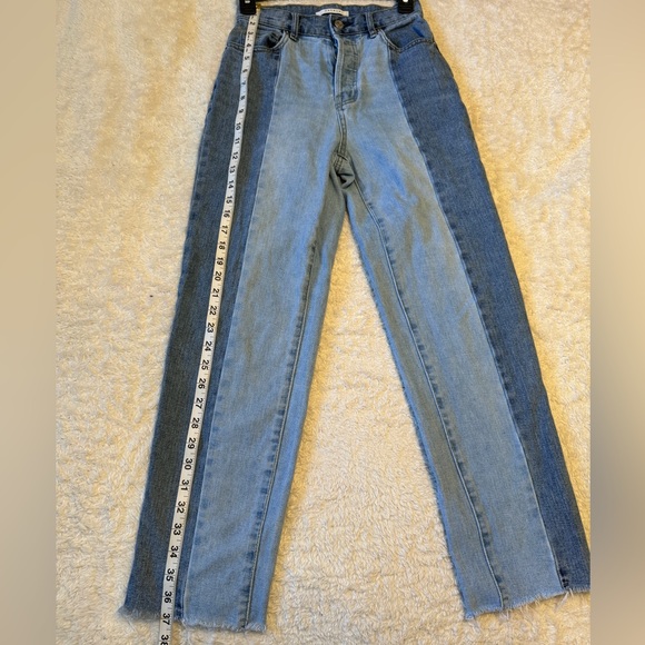 PacSun high rise two tone 90’s straight leg jeans size 24 - Picture 10 of 10